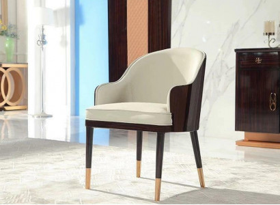 Chair 1x Dining Room Upholstered Chair TV Lounge Club Leather Textile Seat Armchair